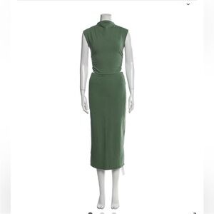 Reformation Sage Green Midi Skirt